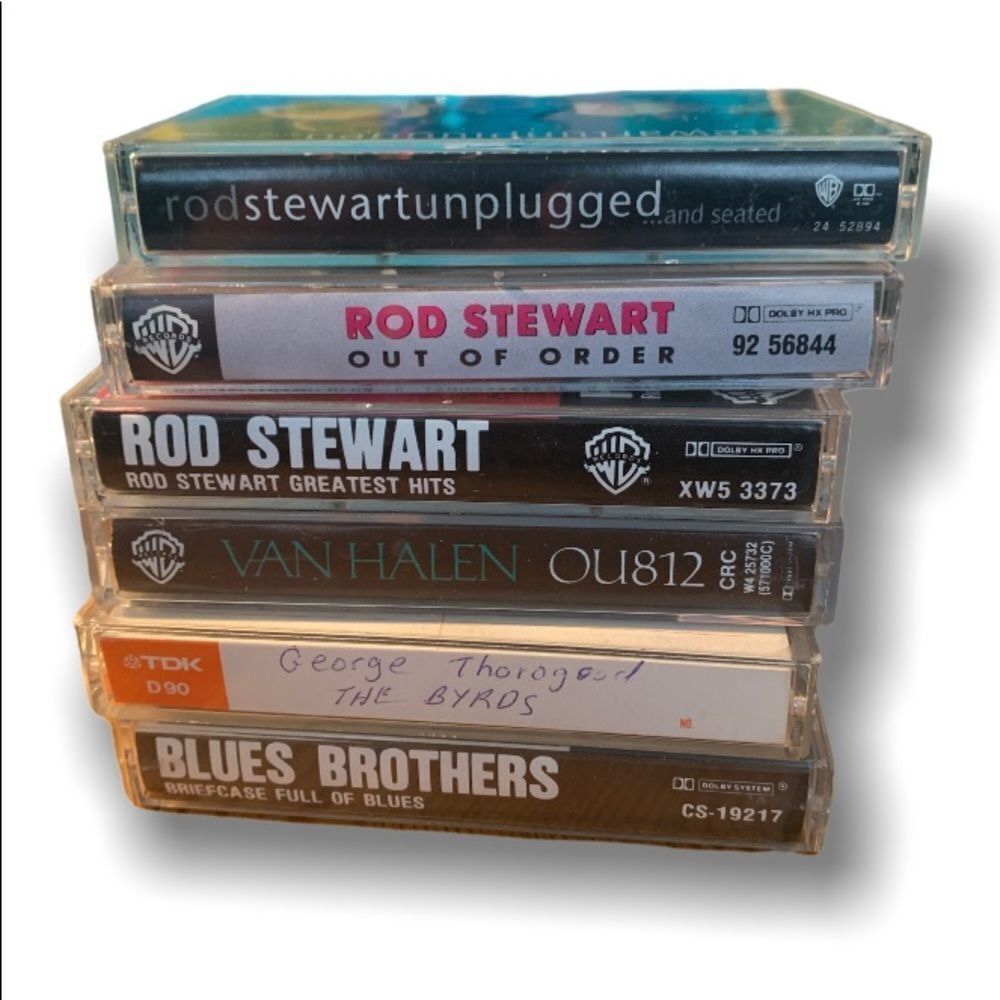 Rod Stewart Van Halen Cassette Tape #6 bundle